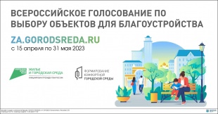 Всероссийское онлайн голосование по выбору дизайн - проектов благоустройства общественных территории 